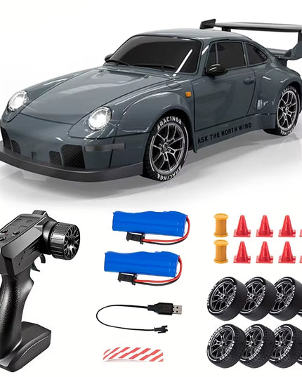 RC high speed Drift Cars (GTR & Porsche) with 2.4G Radio and Full extra set kit