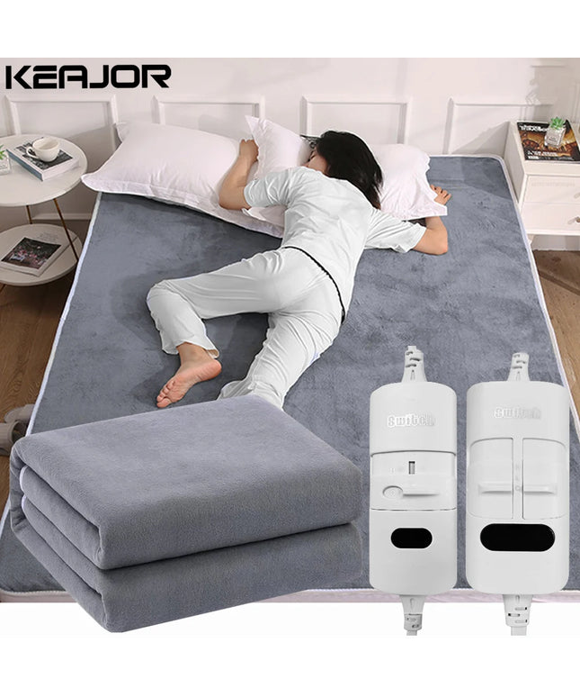 Waterproof Thick and warm heating Electric under bedding thermostat Blanket 220V EU plug