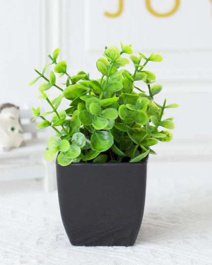 artificial decoration Plant with Black Pot -1pcs