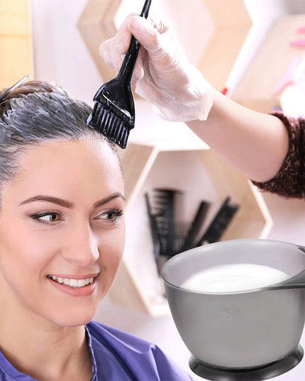 6Pcs Set Professional Hair Coloring Kit for Barber Salon and Home Use 