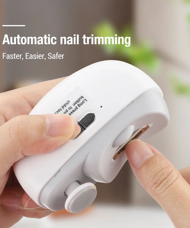 Rechargeable Electric Nail Clipper, Grinding, Polishing with Light for adults and kids