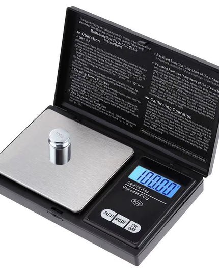 PreciseScale - 1000G x 0.1G Mini Stainless Steel Electronic Digital Pocket jewelry Scale 