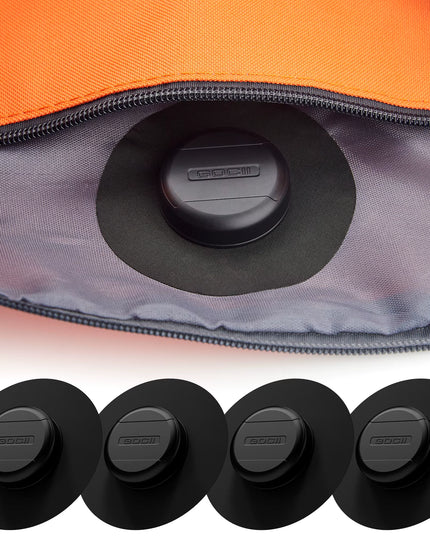 4pcs Set of Waterproof Apple Airtag holder Case with Adhesive Sticker suitable for anything tracking (Fabric, Luggage, Backbag, Suitcases,....)