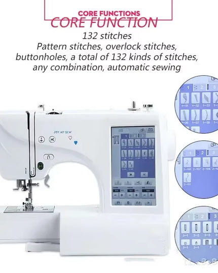 MRS600 Automatic Sewing and Embroidery Machine 220V and with a 7 inch Multifunctional screen
