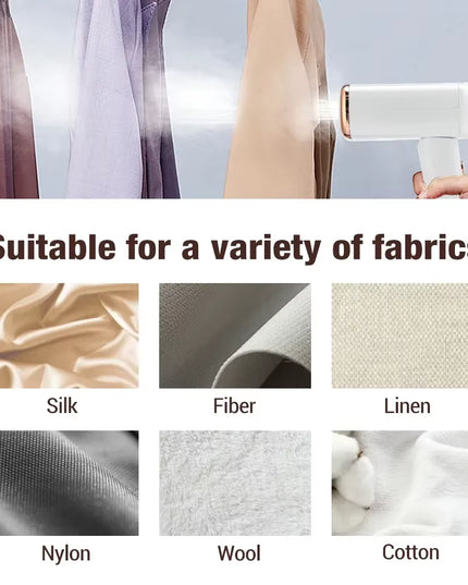 Garment Steamer- Portable 130Ml Handheld Fast-Heat 1000W  Fabric Steamer, Iron Steam Cleaner for Home or Traveling (US plug)