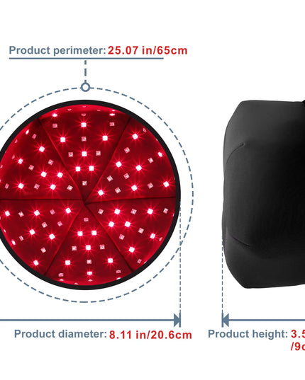 Red Light Therapy Device Hat near Infrared LED Treatment for Hair Growth 