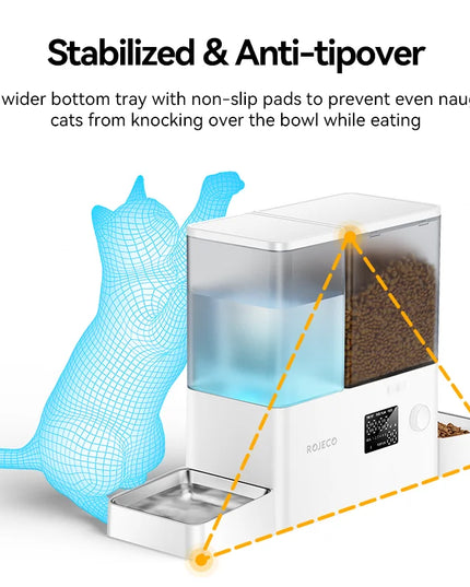 Smart app controlled 2 in 1 automatic Pet Feeder ,8.5L Water Fountain and Food Dispenser for cats and dogs