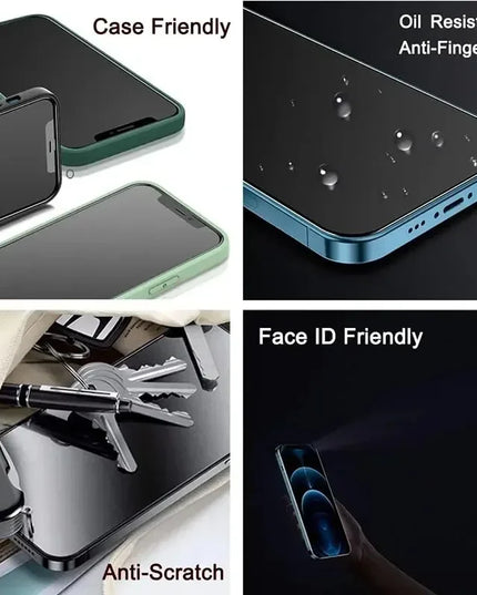 3 PCS Anti-Spy and glass protector Glass for iphone 17 & 17 Pro 
