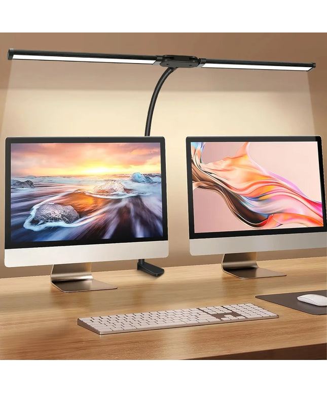 Dual Head LED Monitor Light Bar With Dimmable Eye-Care 3 Color Mode 