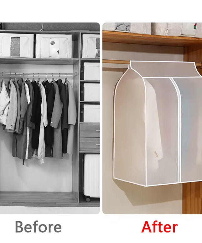 Clothing Transparent Dust Cover and closet organizing cover- 90x50x60cm