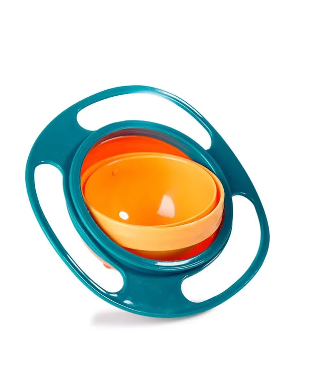 Anti spill rotary balance, kids eating bowl 