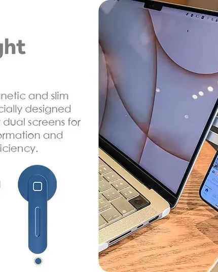 Magnetic Foldable Side Mount Phone Holder for Laptop & Monitor