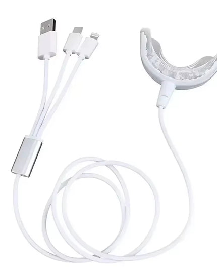 BrightTeeth - portable LED blue light Teeth Whitening device chargable by Usb/Iphone/Android 