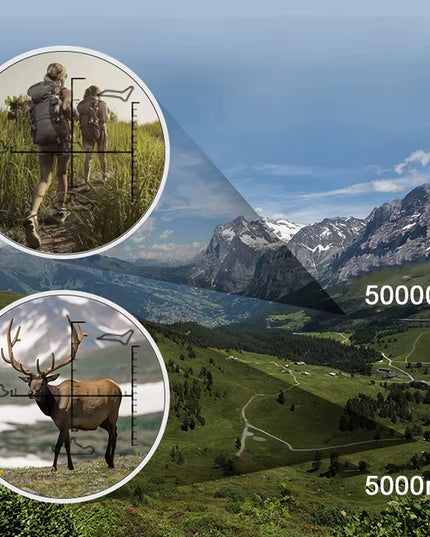 5KM Professional HD Binoculars Powerful FMC BAK4 Optics Ideal for Hiking Hunting Outdoor Camping Observation