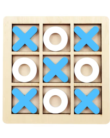 TikTac family board Game , this Wooden Montessori and aesthetic game can be a used as decoration as well
