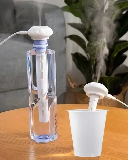 Portable Quiet Mist Humidifier with Adjustable Length, No Water Bottle Needed -for car, home, office