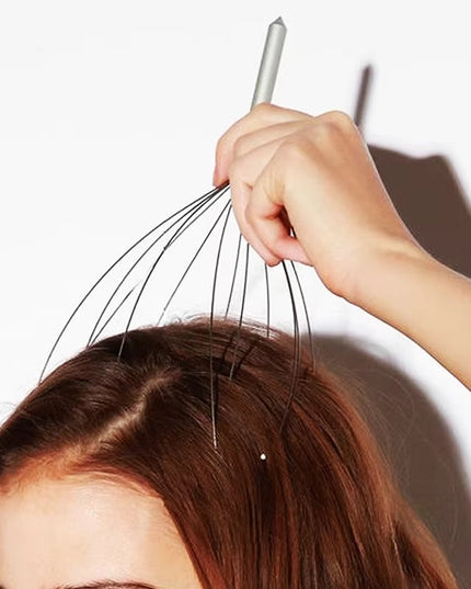 Octopus Head Scratching Scalp Relaxation Relief Massager, Relieves Tension Health Care Tools Random