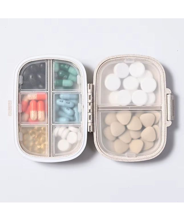 Pill Box -8 Grids Tablets / medicine Organizer Container for Traveling