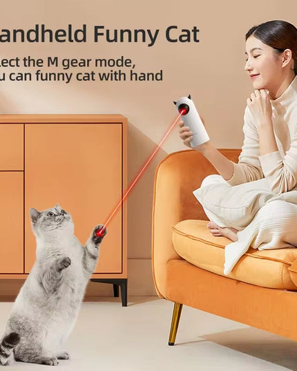 Smart Interactive LED Laser Teasing Cat Indoor Toy 