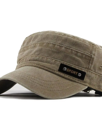 Men's washable cotton sport / military style cap 