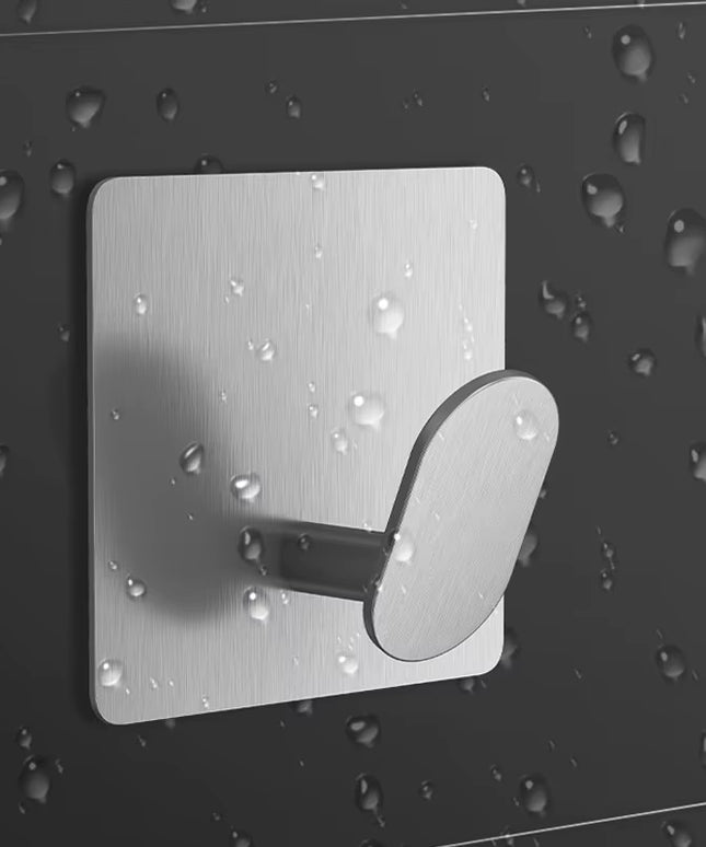 Multipurpose 8Pcs Stainless strong Adhesive Wall Hook , hanger (kitchen rugs , bathroom towels,..)