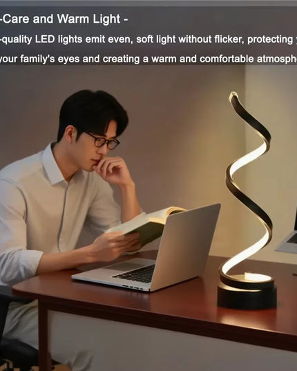 Spiral Dimmable LED decorative Table Lamp 