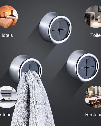 3PCS Non Punching kitchen rug / decoration holder/ bathroom towels wall mounted clips 