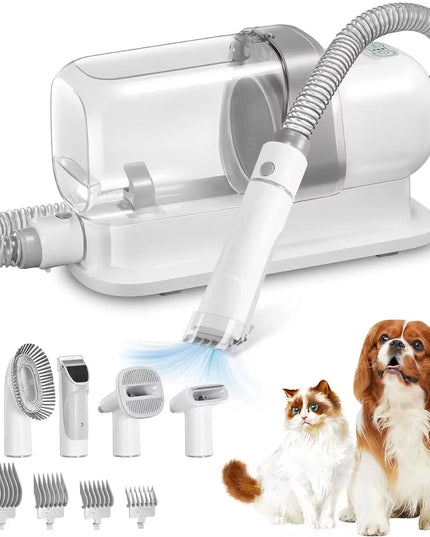 Pets Grooming Vacuum cleaning Kit with 2.3L Capacity and many different brush heads perfect for dogs and cats