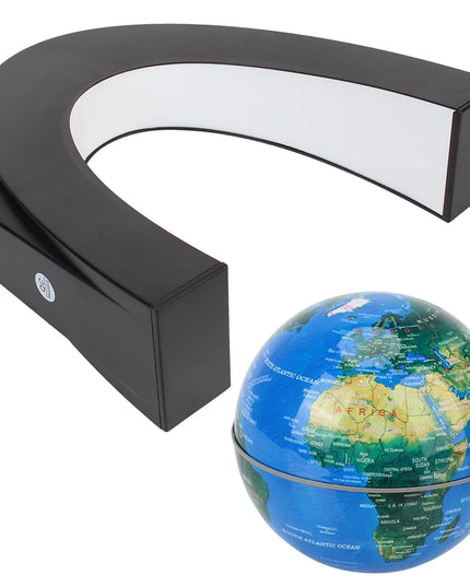LED Electronic Floating World Map Magnetic Levitation Globe Lamp Light Home Decoration- EU plug
