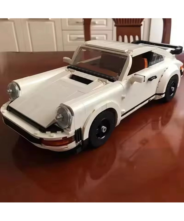 DIY Retro classic porsche building block decoration- 1458PCS
