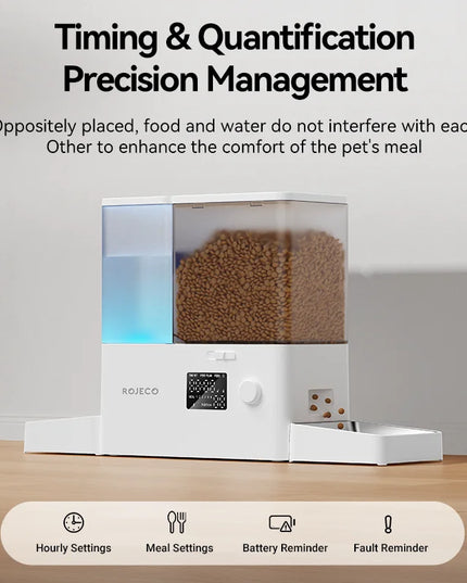 Smart app controlled 2 in 1 automatic Pet Feeder ,8.5L Water Fountain and Food Dispenser for cats and dogs