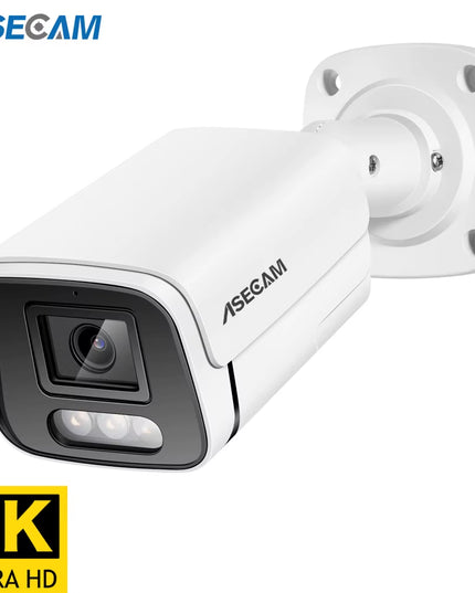 Waterproof all weather 4K IP Outdoo cctv camera Audio 8MP POE H.265 Onvif Metal Bullet CCTV Home Color Night Vision 