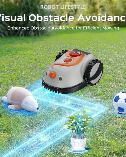 AutoMow Smart Lawn Robot – Wireless Precision Visual Sensors Cutting System