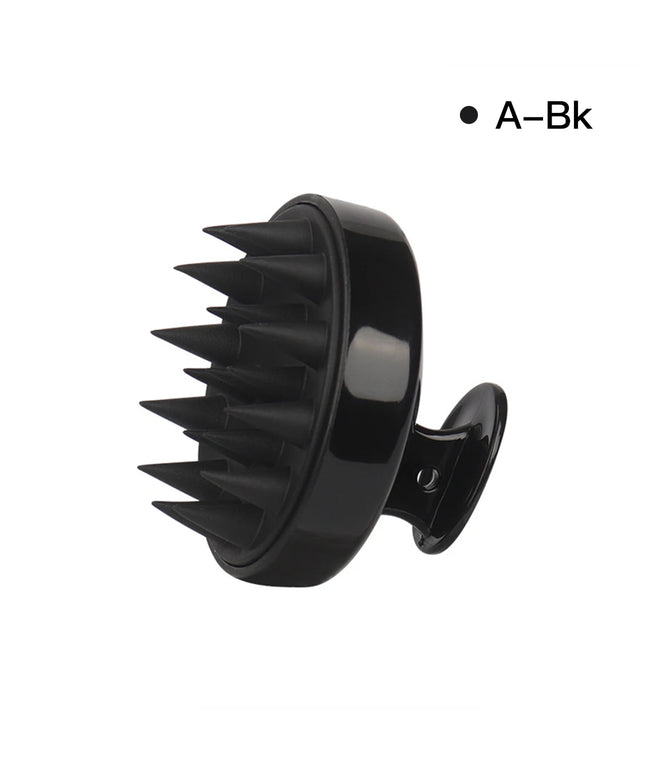 Showering massage hair brush with soft silicone head best for scalp and promoting hair growth 