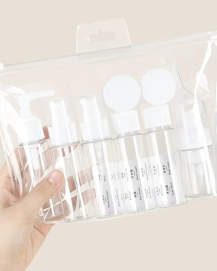 11Pcs Set Travel Bottle Set 60Ml Refillable Bottle Soft Plastic for Lotion, cream ,Shampoo 
