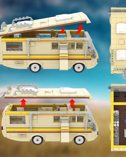 360Pcs Breaking Bad movie RV Lab building blocks lego style DIY model