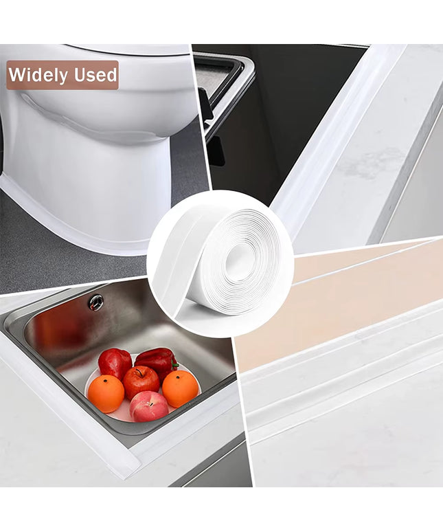 Caulk Self Adhesive Tape, Waterproof Sealing Strip for kitchen and bathroom 