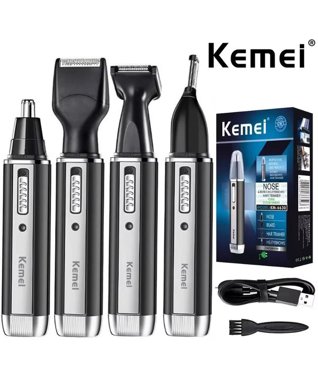 MultiTrimmer - Men's rechargeable 4 in 1 electric Trimmer for  Nose ,Ear, Hair & Beard full Grooming Set