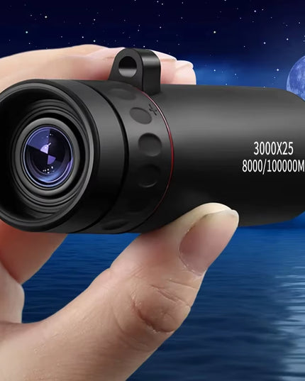 3000X25 Long Range HD Professional Monocular ,Mini Portable Telescope for Outdoor Camping and Hunting
