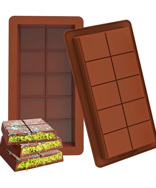 Food grade Silicone perfect Chocolate Bar mold 