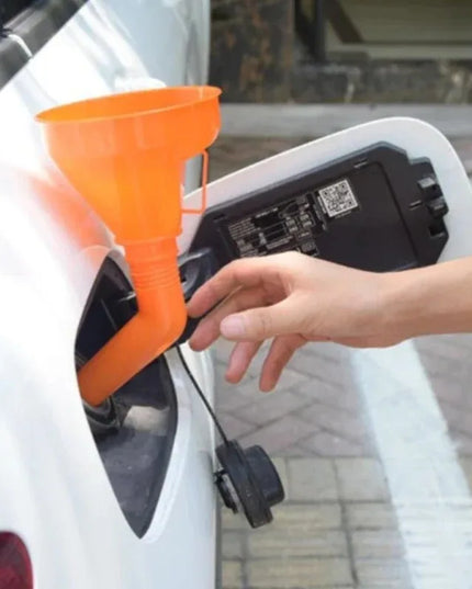 Multi use spill-proof and Flexible Automotive Fuel Funnel -1pcs