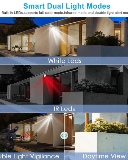 4K PTZ Outdoor WiFi Security Camera, Waterproof, IP with 4× Zoom, AI Human Detection, Night Vision, Two-Way Audio & Remote App Control