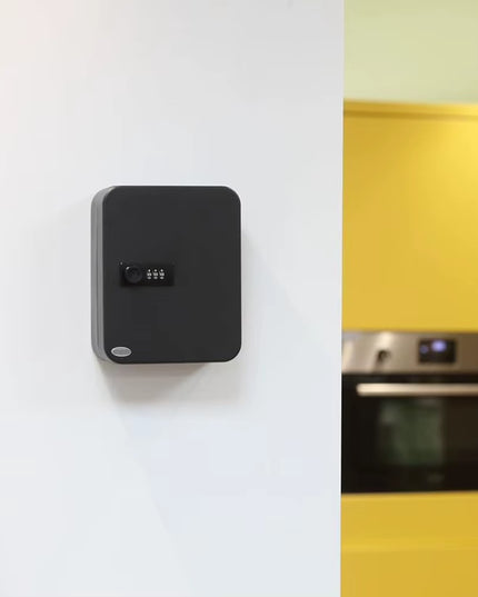 Keybox - wall mounted Key safe with combination lock & 20 Key Hooks