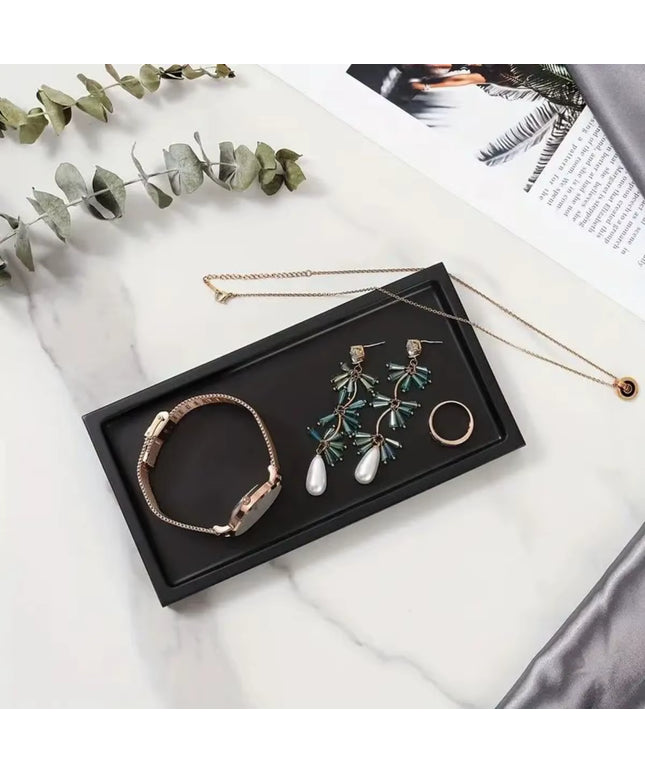 Silicone organizing Tray for Bathroom Countertops, kitchen, bedside accessories tray- (S & L)