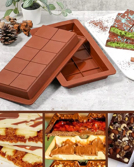 Food grade Silicone perfect Chocolate Bar mold 