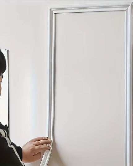 1 Roll of 3-Meter Elegant PVC Self-Adhesive Decorative Strip ,Soft and Flexible, Suitable for Walls, Floors, and Cabinet