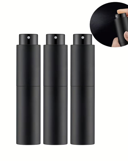 Mini 3pcs 10Ml Travel Perfume Spray bottle set , Refillable Cologne Container- glass bottle