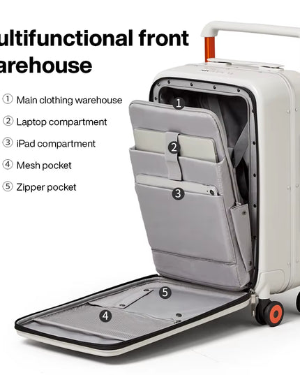 Mixi 24 inch Aluminum Frame Carry-On Luxury Traveling Luggage