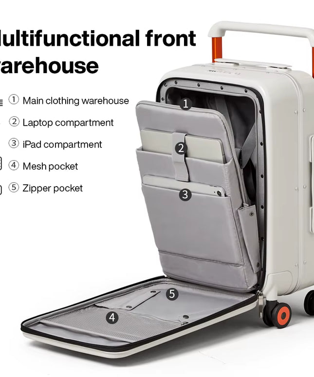 Mixi 24 inch Aluminum Frame Carry-On Luxury Traveling Luggage