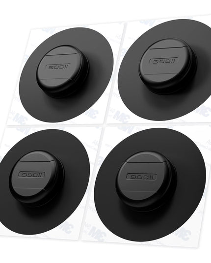 4pcs Set of Waterproof Apple Airtag holder Case with Adhesive Sticker suitable for anything tracking (Fabric, Luggage, Backbag, Suitcases,....)